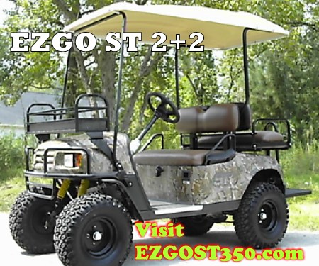 Hunting Golf Carts - Lifted Golf Carts - E-Z GO ST 350 - EZGO ST 350 - Lifted Golf Carts For Sale Hunting Golf Carts - Lifted Golf Carts - E-Z GO ST 350 - EZGO ST 350 - Lifted Golf Carts For Sale